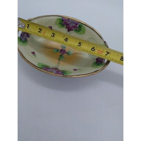 Nippon Japan handpainted TT trinket dish - Picture 5 of 10